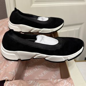 7M Johnston & Murphy 78-19761 Hannah Black Suede Slip On Mule Shoes NWT NEW